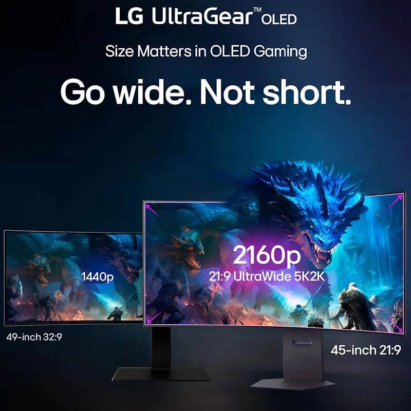 45 inch Curved UltraGear OLED 5K2K 330Hz Gaming Monitor