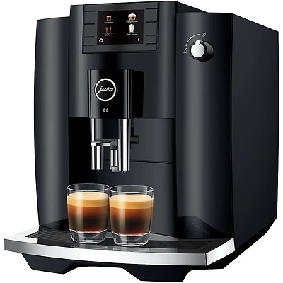 E6 Automatic Coffee and Espresso Machine - Piano Black - Factory Refurbished