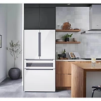 20.5 Cu. Ft. 800 Series White French Door Counter-Depth Refrigerator 