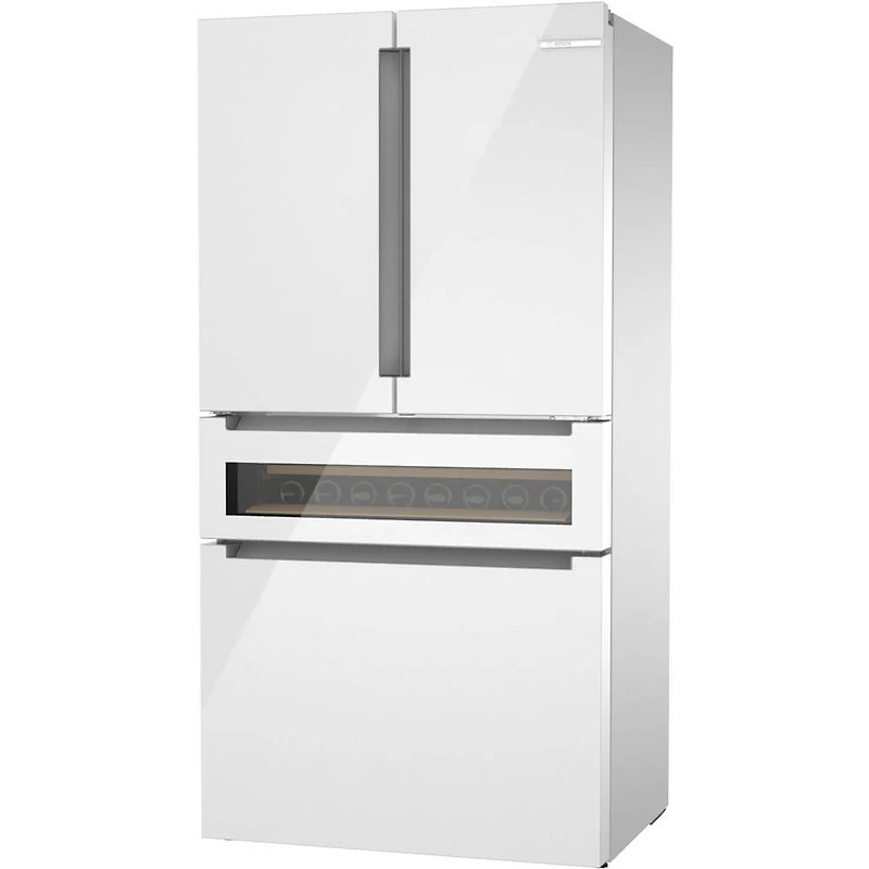 20.5 Cu. Ft. 800 Series White French Door Counter-Depth Refrigerator 