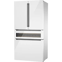 20.5 Cu. Ft. 800 Series White French Door Counter-Depth Refrigerator 