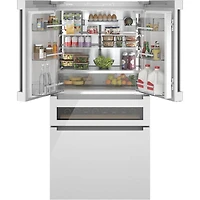 20.5 Cu. Ft. 800 Series White French Door Counter-Depth Refrigerator 