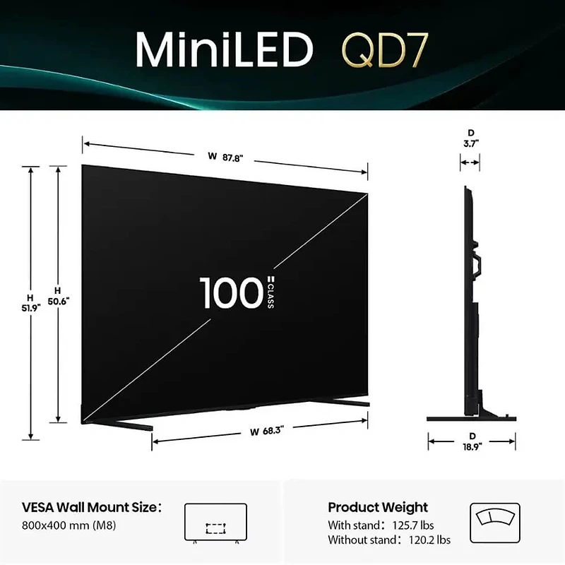 inch Class QD7 Series 4K Mini-LED QLED UHD Smart Fire TV