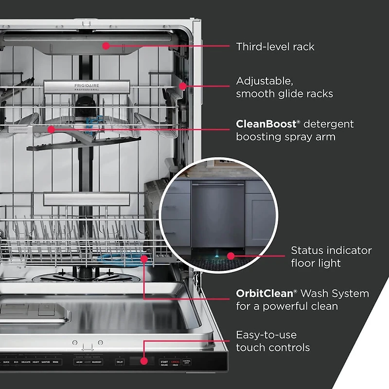 45 dBA Stainless Top Control Fully Integrated Dishwasher