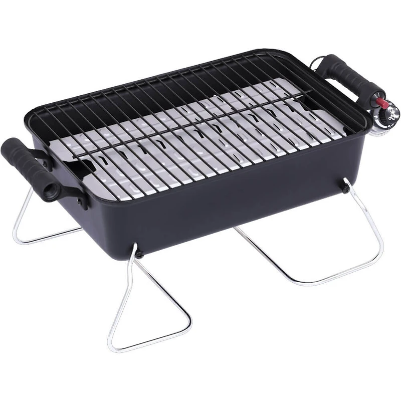 Deluxe Portable Propane Gas Table Top Grill - Black