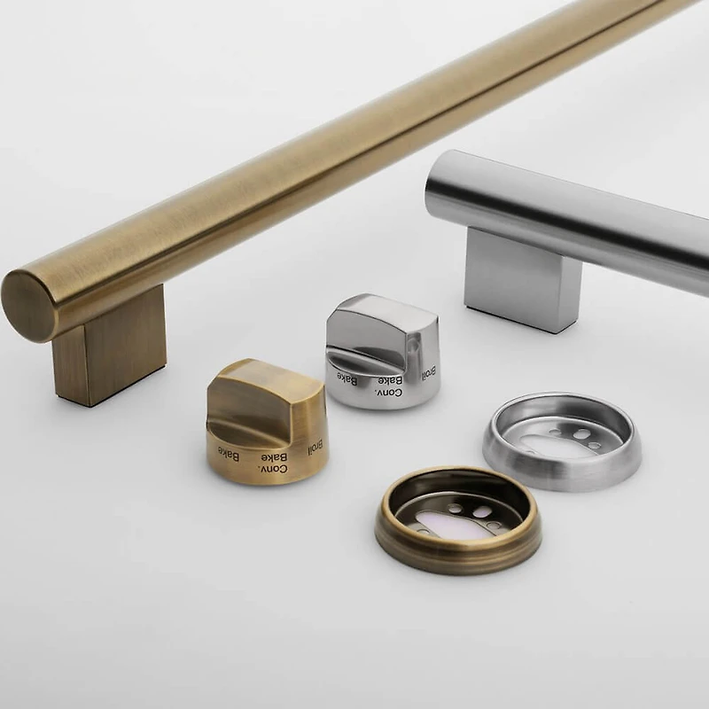 2 Pc. White Bottom-Freezer Refrigerator and Slide-In Range Kitchen Package