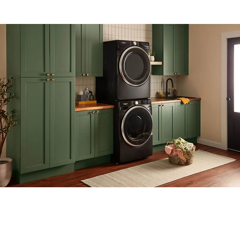 7.4 Cu. Ft. Volcano Black Top Load High Efficiency Smart Gas Dryer