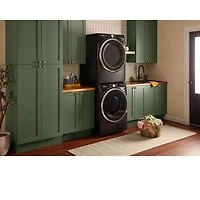 7.4 Cu. Ft. Volcano Black Top Load High Efficiency Smart Gas Dryer