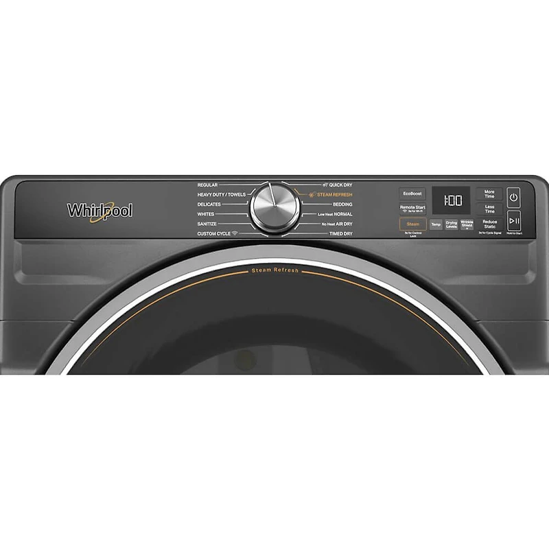 7.4 Cu. Ft. Volcano Black Top Load High Efficiency Smart Gas Dryer