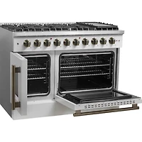 6.58 Cu. Ft. White Freestanding Double Oven Gas Range