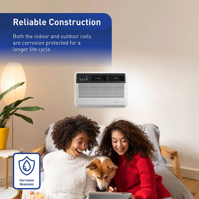 8,000 BTU Heat/Cool Through-the-Wall Smart Air Conditioner