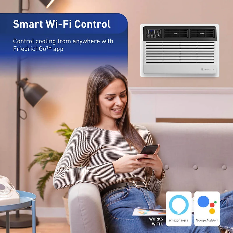 14,000 BTU Heat/Cool Through-the-Wall Smart Air Conditioner