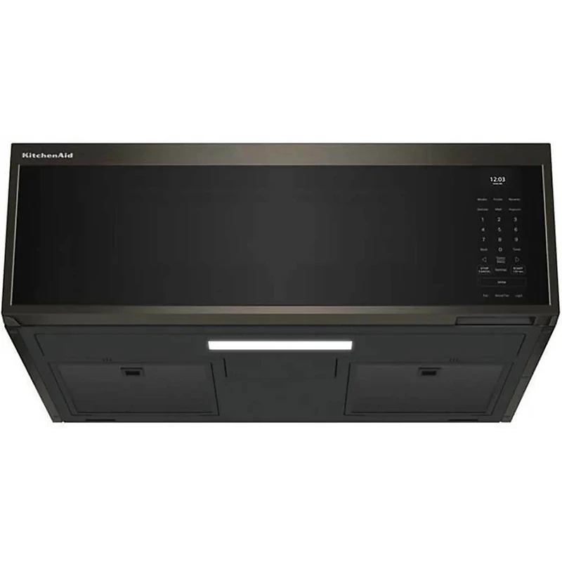 1.1 Cu. Ft. Black Stainless Over-the-Range Smart Low Profile Microwave