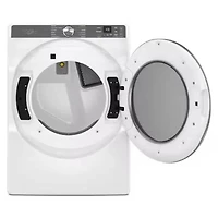 7.4 Cu. Ft. White Front Load Smart Electric Dryer