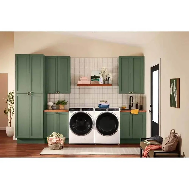 5 Cu. Ft. White High Efficiency Smart Front Load Washer