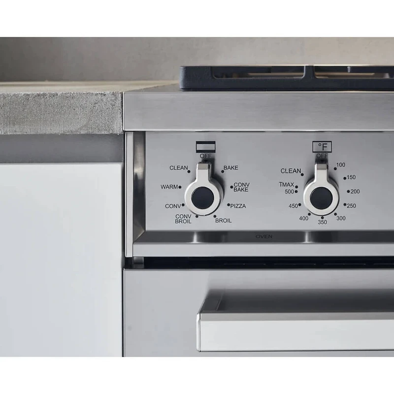 5.7 Cu. Ft. Stainless Freestanding Dual Fuel Range