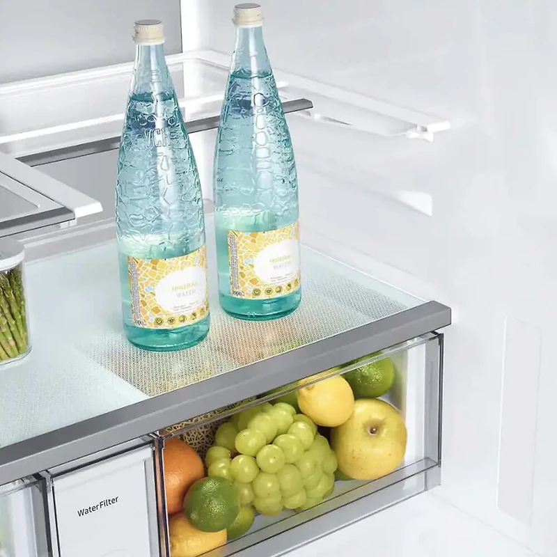 29 Cu. Ft. White Glass 4-Door French Door Smart Refrigerator with AI Family Hub - OPEN BOX