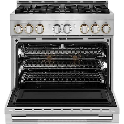5.1 Cu. Ft. Stainless 6 Burner Smart Gas Range 