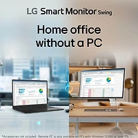 32 inch 4K UHD IPS 60Hz Touchscreen Smart Monitor Swing With Rolling Stand