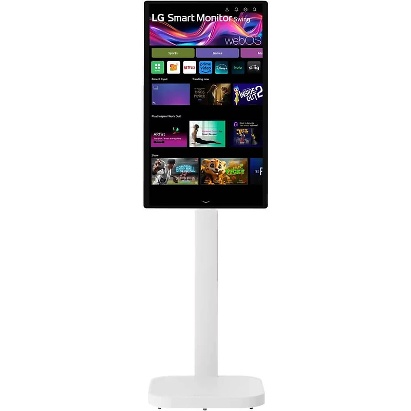 32 inch 4K UHD IPS 60Hz Touchscreen Smart Monitor Swing With Rolling Stand