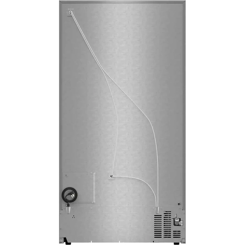 28.4 Cu. Ft. Stainless Side-by-Side Freestanding Refrigerator with Ice and Water Dispenser
