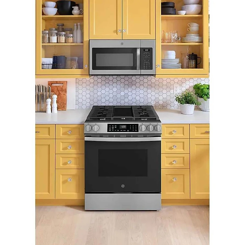 5.3 Cu. Ft. Stainless Slide-In Gas Convection Range