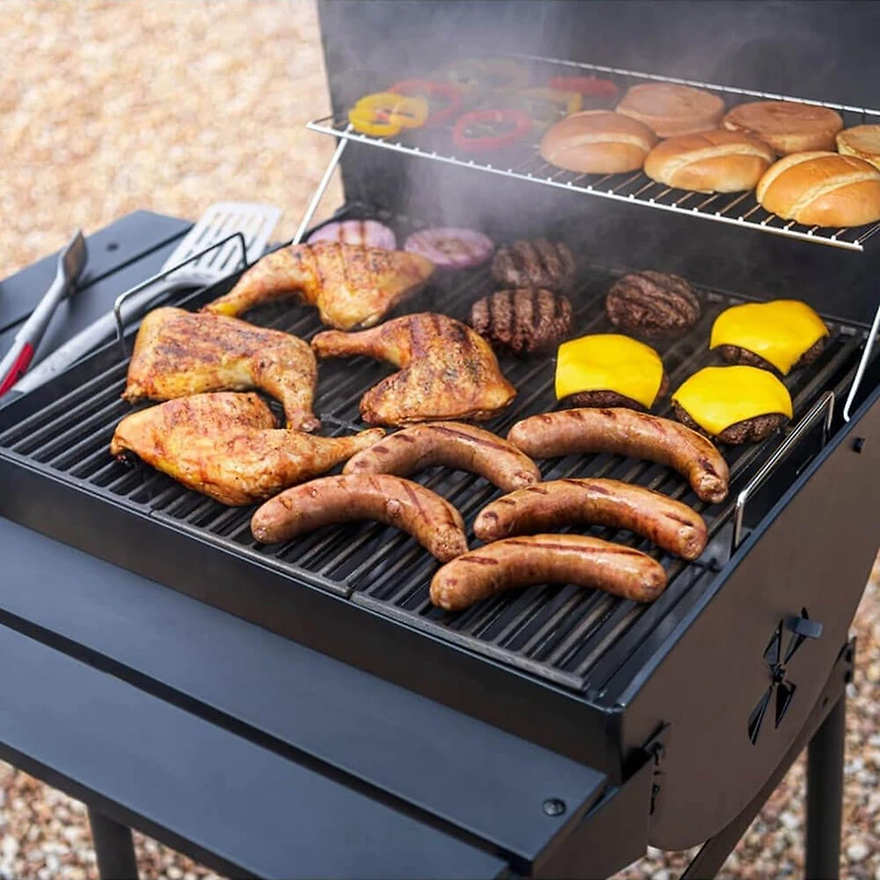 American Gourmet 625 Charcoal Black Barrel Grill