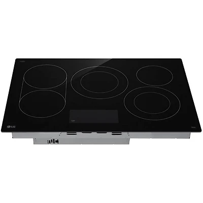 30 inch 5 Burner Black Dual Element Electric Cooktop