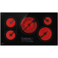 36 inch Black 5 Burner Electric Smoothtop Cooktop