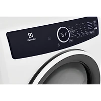 8.0 Cu. Ft. White Front Load Gas Dryer