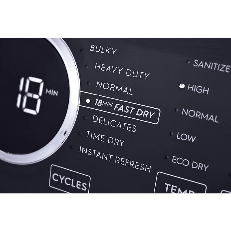 8.0 Cu. Ft. White Front Load Gas Dryer