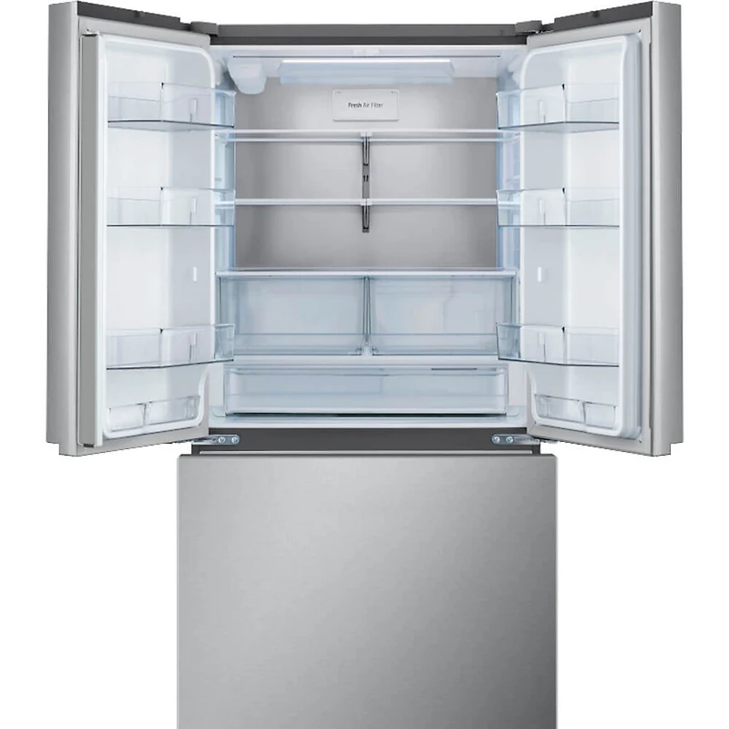 27 Cu. Ft. Stainless Counter-Depth 3-Door French Door Smart Refrigerator