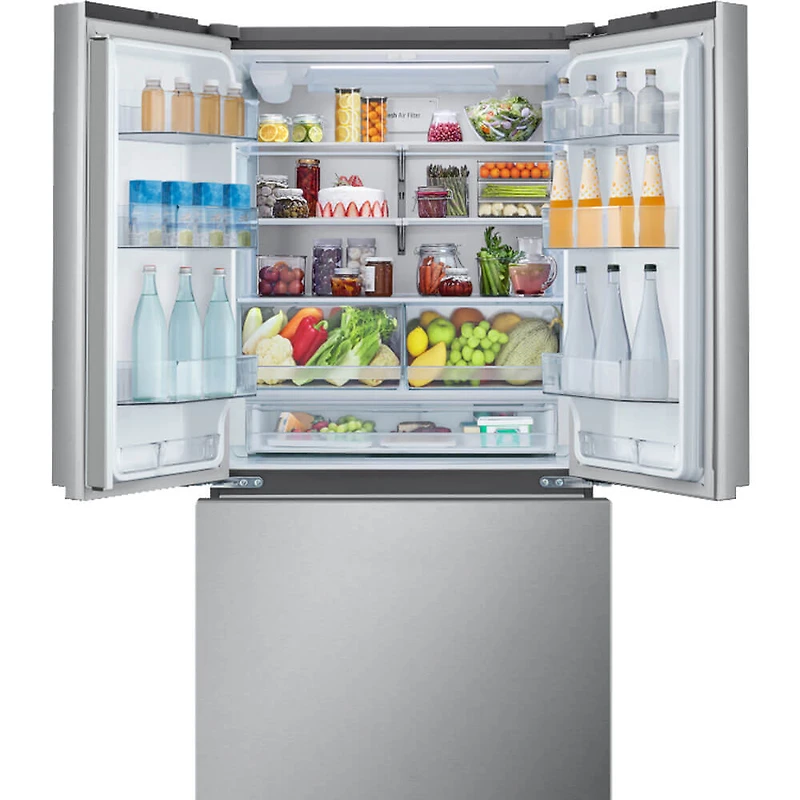27 Cu. Ft. Stainless Counter-Depth 3-Door French Door Smart Refrigerator