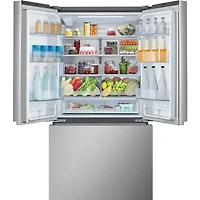 27 Cu. Ft. Stainless Counter-Depth 3-Door French Door Smart Refrigerator