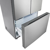 27 Cu. Ft. Stainless Counter-Depth 3-Door French Door Smart Refrigerator