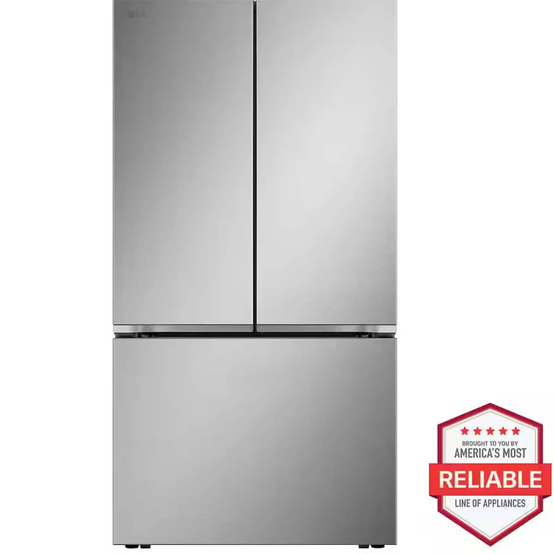 27 Cu. Ft. Stainless Counter-Depth 3-Door French Door Smart Refrigerator