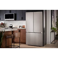 27 Cu. Ft. Stainless Counter-Depth 3-Door French Door Smart Refrigerator