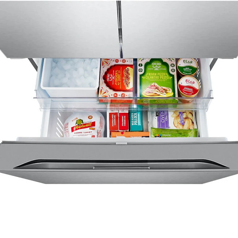 27 Cu. Ft. Stainless Counter-Depth 3-Door French Door Smart Refrigerator