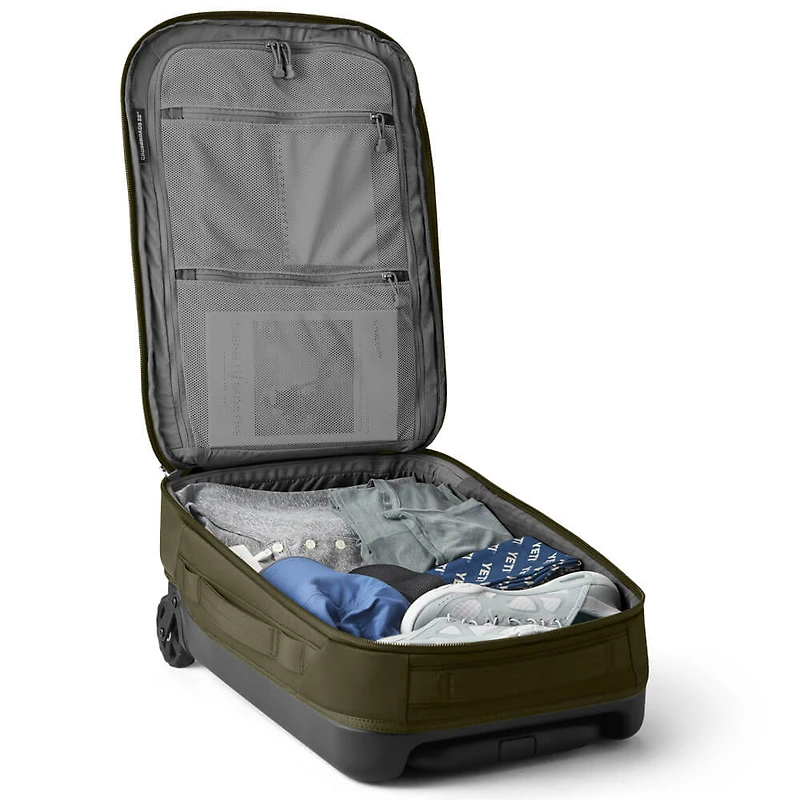 Crossover 35L 22 inch Wheeled Luggage Bag - Olive Green