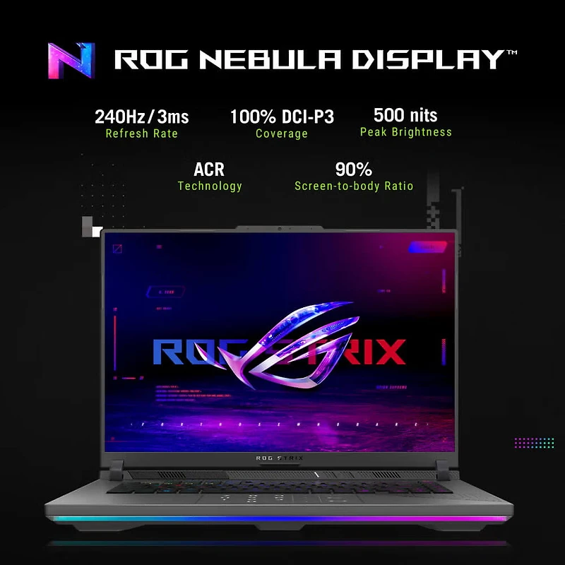 16 inch ROG Strix G16 - AMD Ryzen 9 9955HX3D - NVIDIA GeForce RTX 5070 Ti Laptop GPU - 32GB/1TB - OPEN BOX