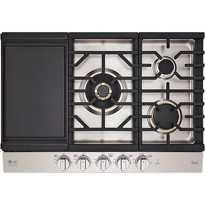 30 inch Stainless 5 Burner Gas Cooktop
