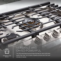 30 inch Stainless 5 Burner Gas Cooktop
