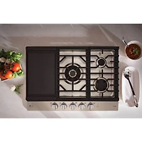30 inch Stainless 5 Burner Gas Cooktop