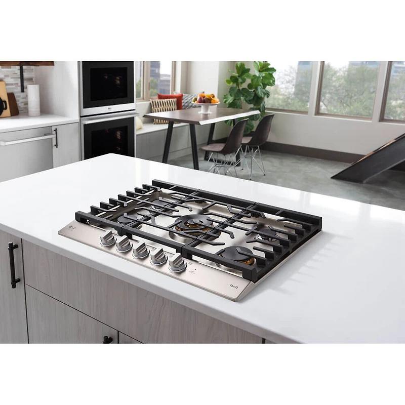 30 inch Stainless 5 Burner Gas Cooktop