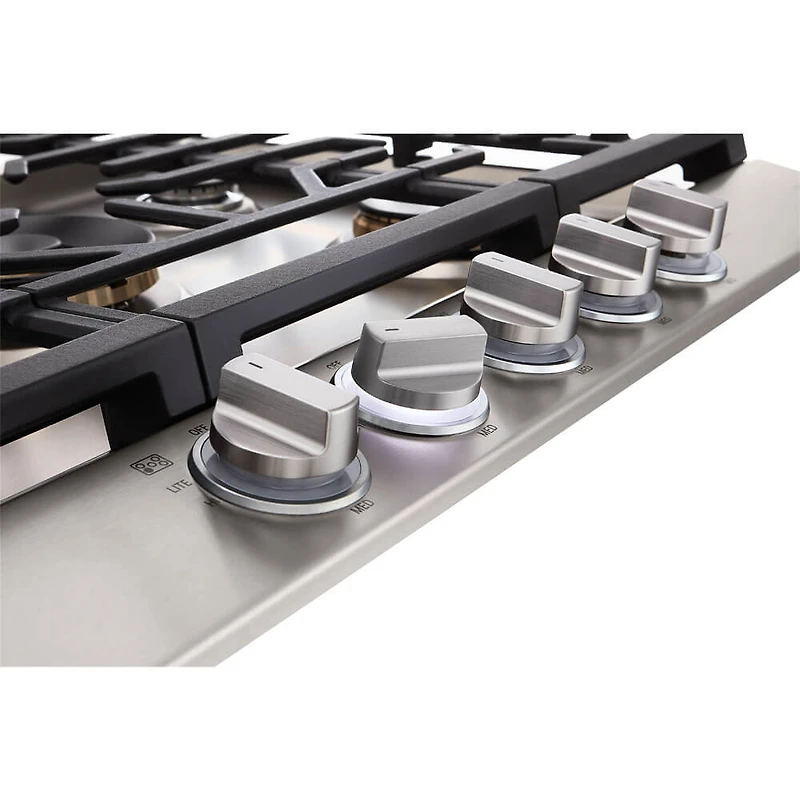30 inch Stainless 5 Burner Gas Cooktop
