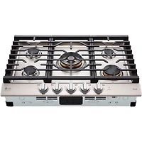 30 inch Stainless 5 Burner Gas Cooktop