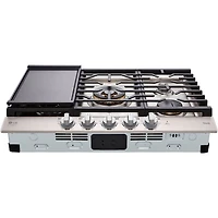 30 inch Stainless 5 Burner Gas Cooktop