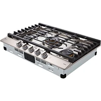 30 inch Stainless 5 Burner Gas Cooktop