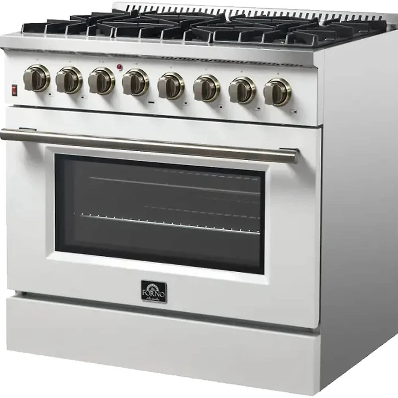 5.36 Cu. Ft. White Freestanding Dual Fuel Range