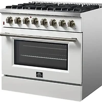 5.36 Cu. Ft. White Freestanding Dual Fuel Range